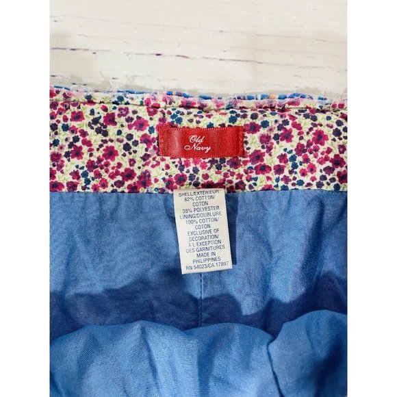 Old Navy Skirt Womans Sz 2 Stripes Side Zip A Line Multicolor Fully Lined Ribbon - Picture 5 of 9